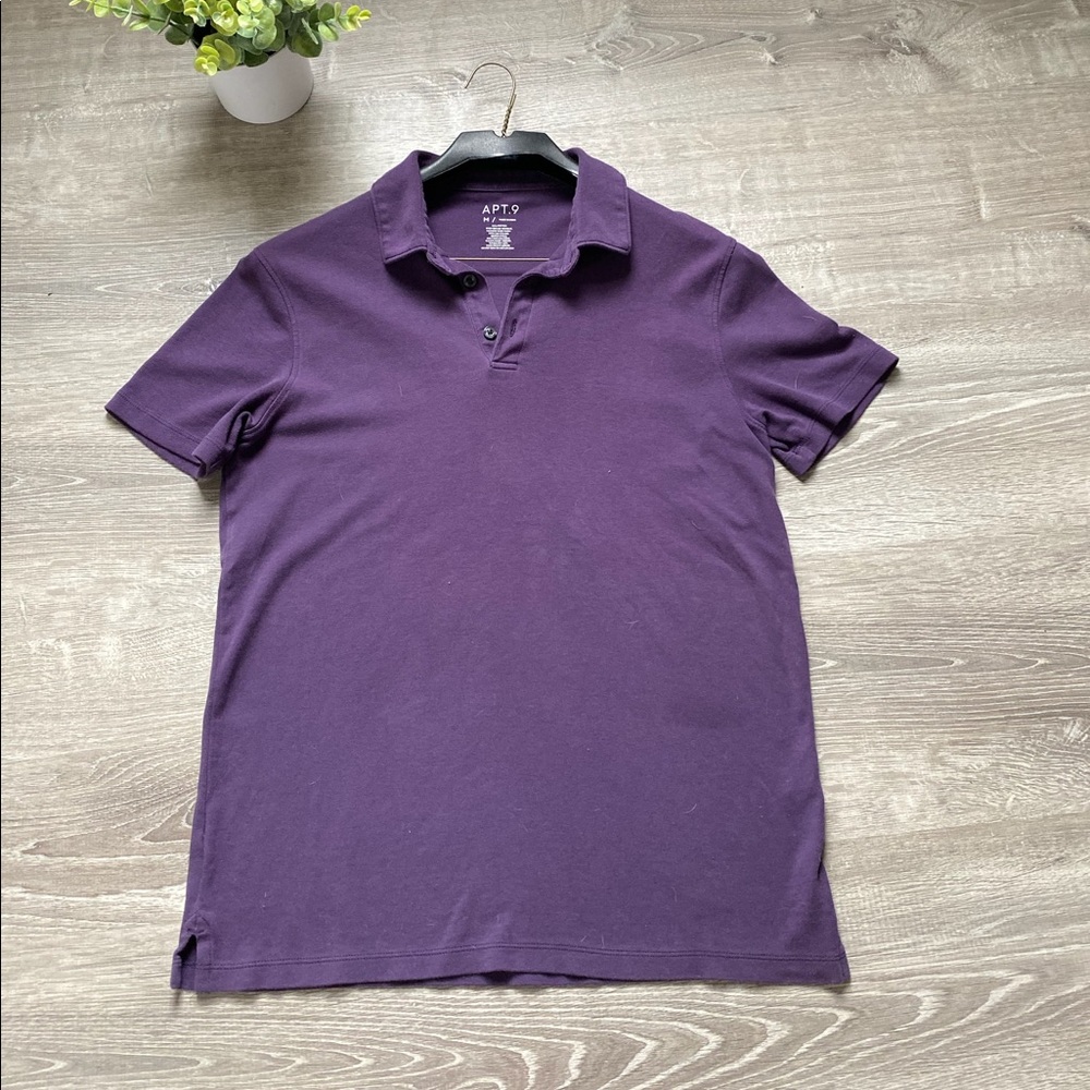 Men’s Purple Collared T-Shirt